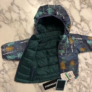 Andy & Evan Hooded Boys Infant Snow Puffer Jacket size 6 months NWT